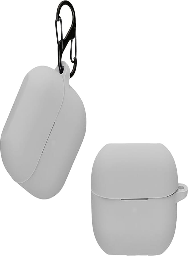 kwmobile Case Compatible with Samsung Galaxy Buds 3 / Galaxy Buds 3 Pro Case - Silicone Cover Holder for Earbuds - Grey